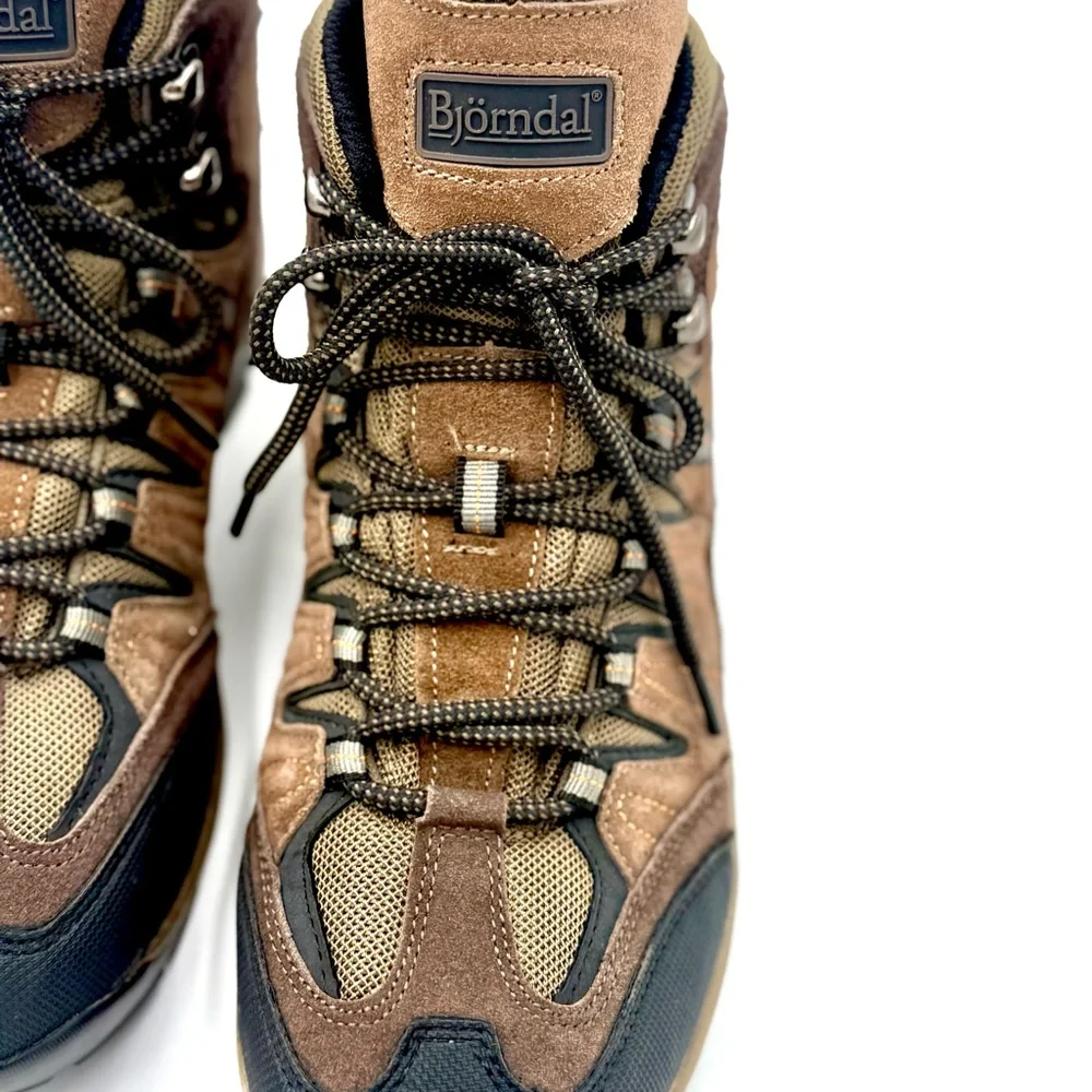 Bjorndal Men's Brown and Black Hiking Boots‎ NWOT, Ships next day . Size 10M